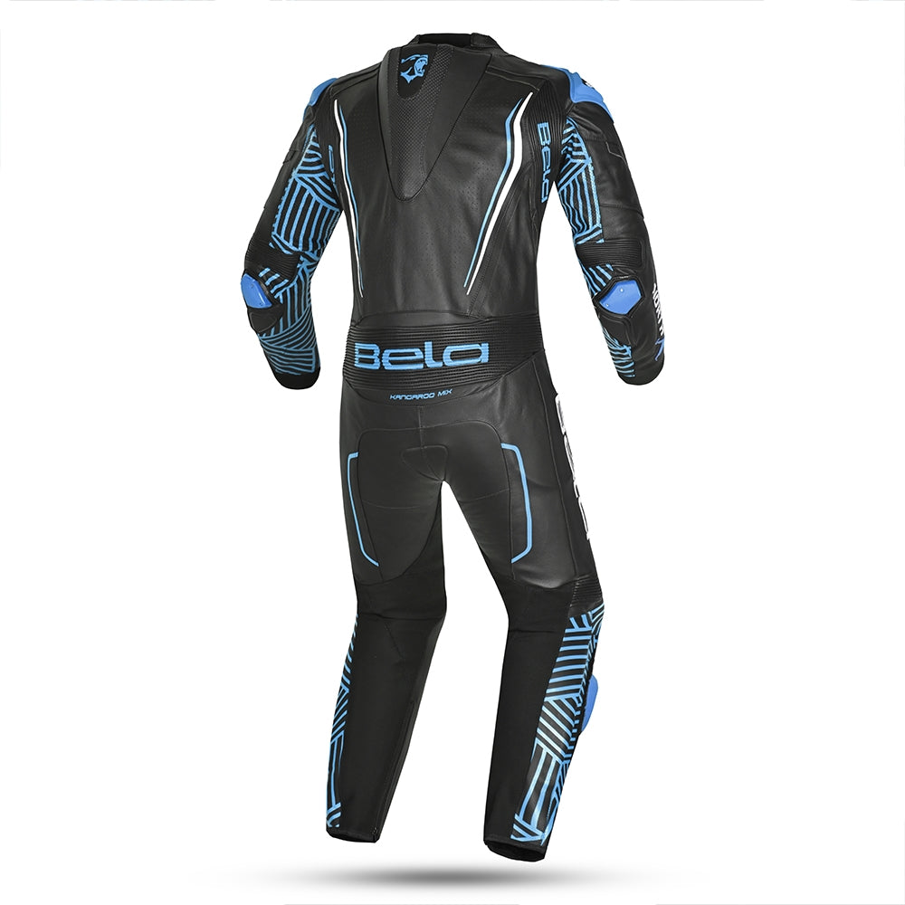 BELA MONO 1 PC NORTH STAR Moto Fatos Preto Azul - Imagem traseira do terno