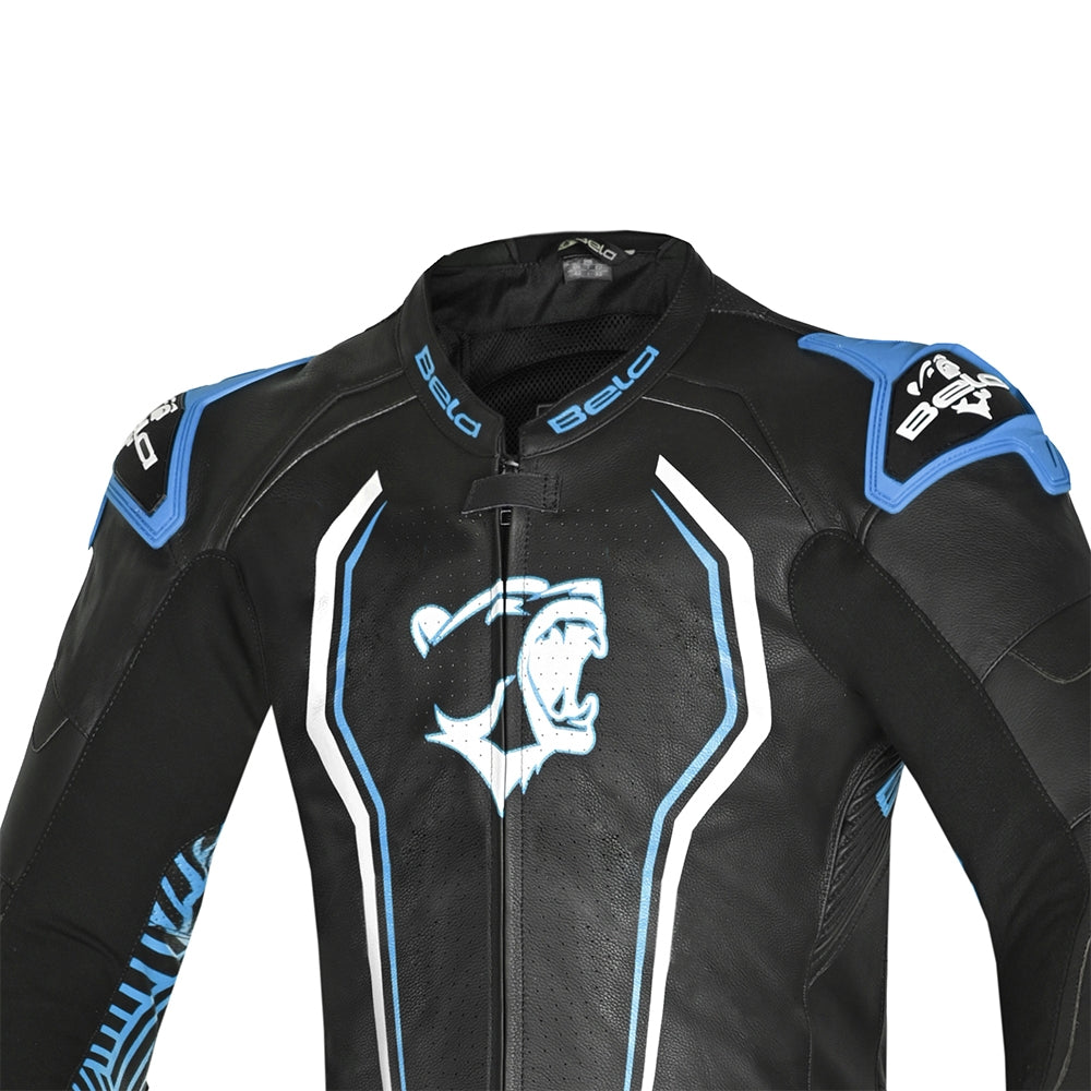 BELA MONO 1 PC NORTH STAR Moto Fatos Preto Azul - imagem parte superior peito do terno
