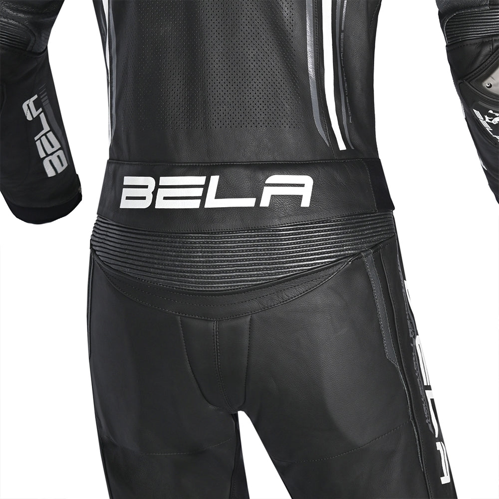 BELA 2 PC Beast Couro Moto Fato Preto Antracite Branco – 3 – Maximomoto PT