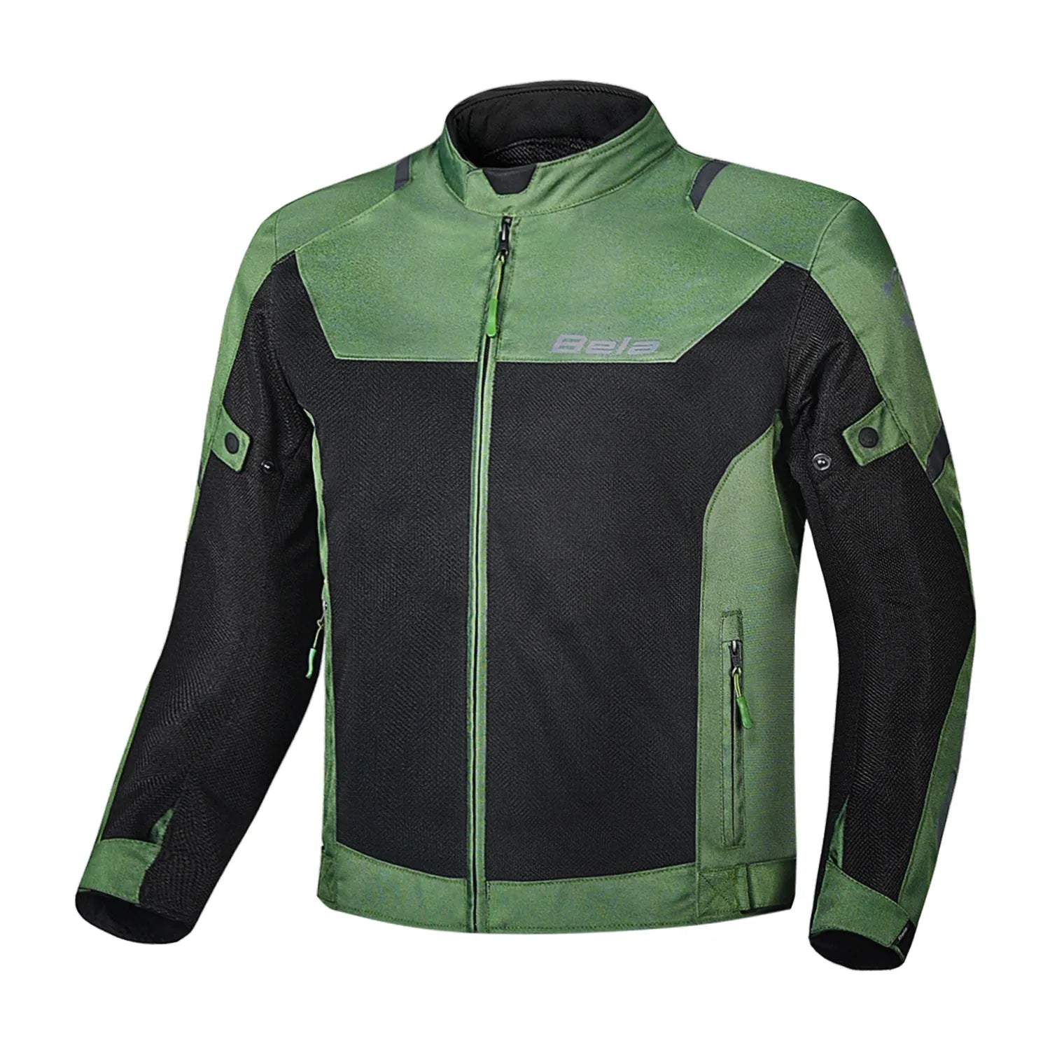 BELA MESH PRO TEXTIL CASACOS DE MOTO HOMEM VERDE PRETO – 1 – Maximomoto PT