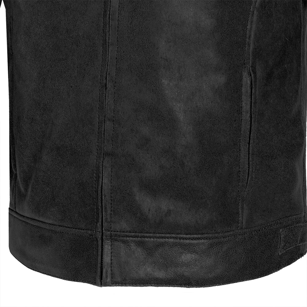 BEAUTIFUL NIGHT HAWK VINTAGE Motorcycle Leather Jackets Black Gray – 8 – Maximomoto PT
