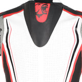 BELA North Star 2 PC Moto Fotas Preto Branco Vermelho - Imagem da parte superior das costas do terno