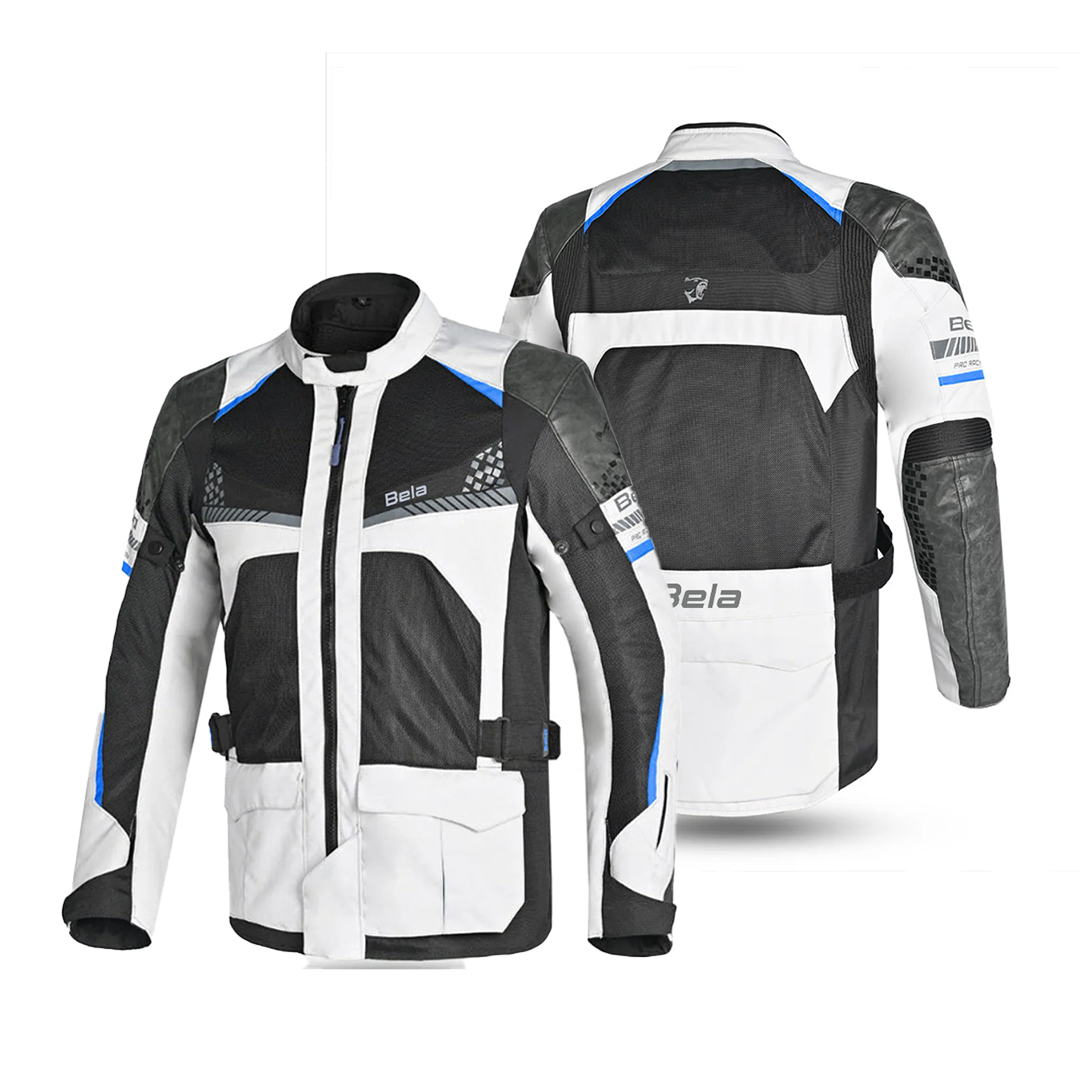 BELA ONSAKER Motorcycle Textile Jackets Ice Blue Black – 2 – Maximomoto PT
