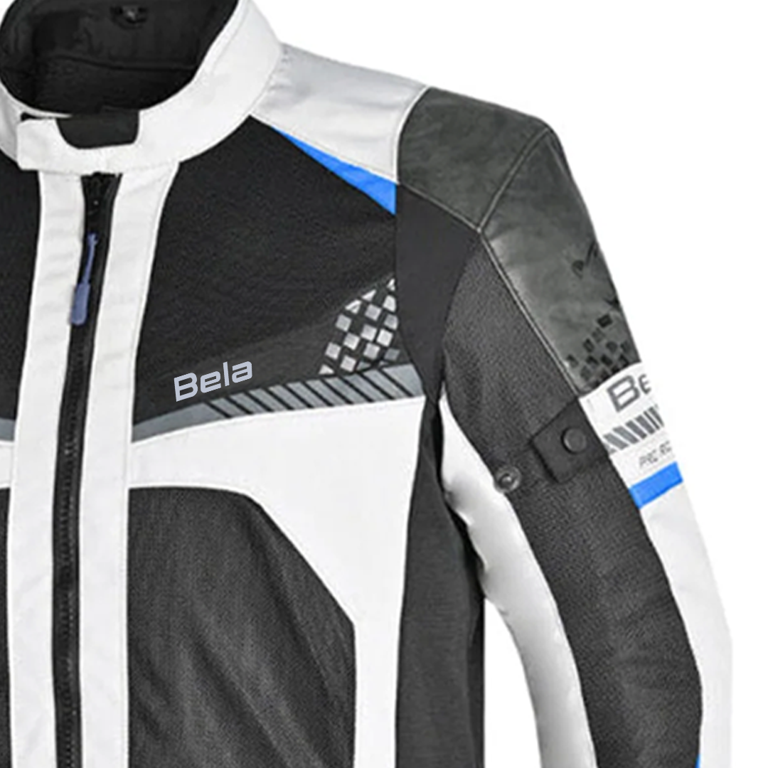 BELA ONSAKER Motorcycle Textile Jackets Ice Blue Black – 5 – Maximomoto PT