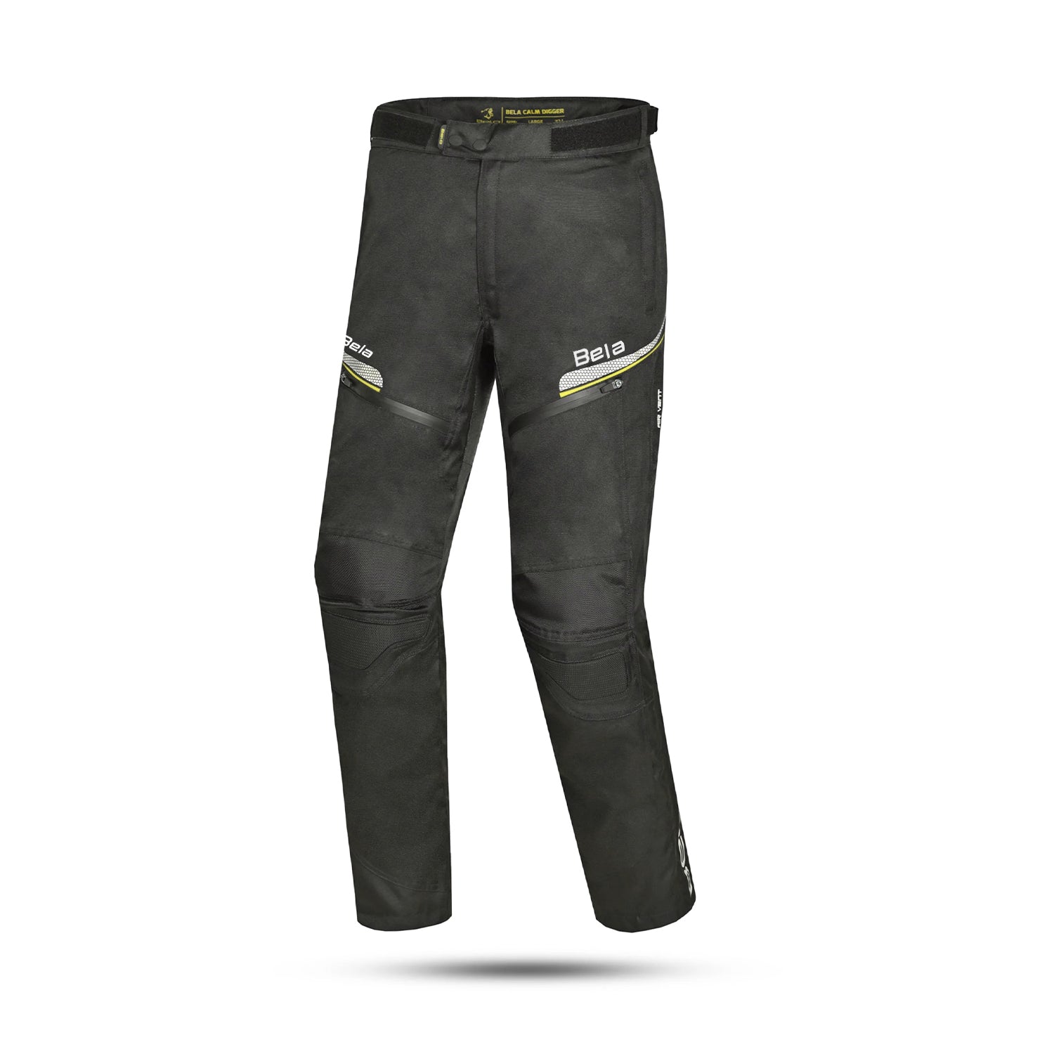 BELA CALM DIGGER Moto Textile Men's Pants Black Yellow 32L – 1 – Maximomoto PT