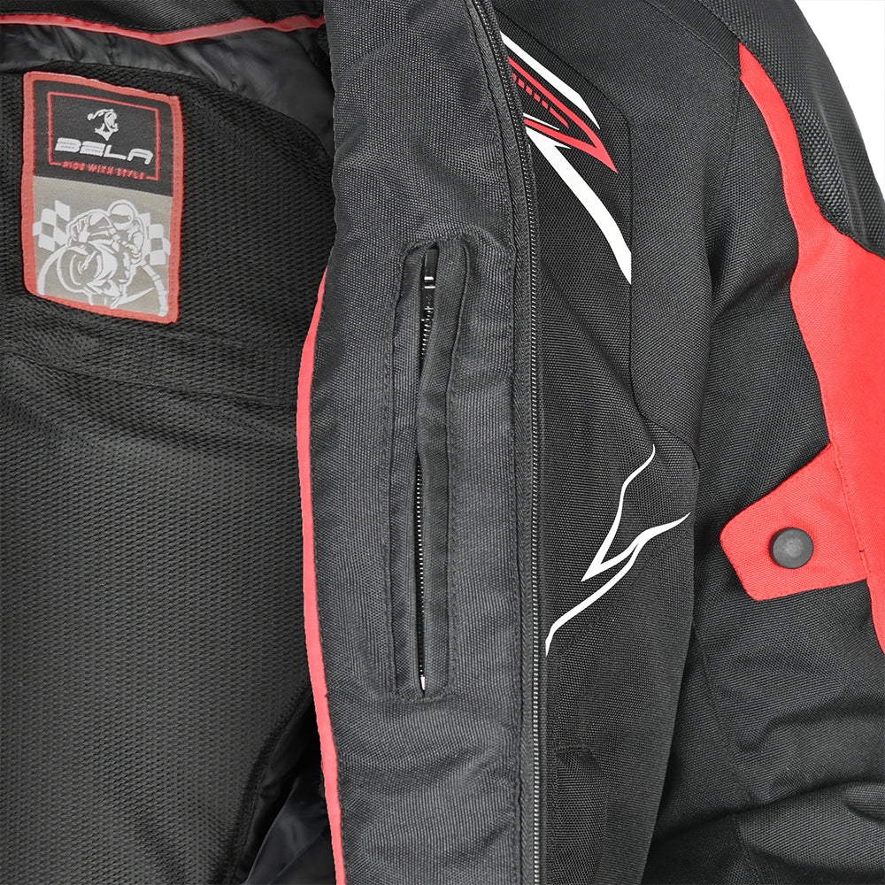 BELA Panther Moto Textil Casacos Preto Vermelho – 3 – Maximomoto PT
