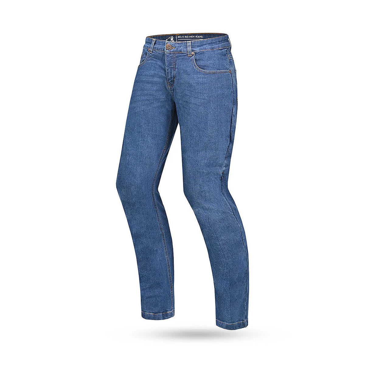 BELA RIO Denim Jeans Moto Senhora Calcas Azul