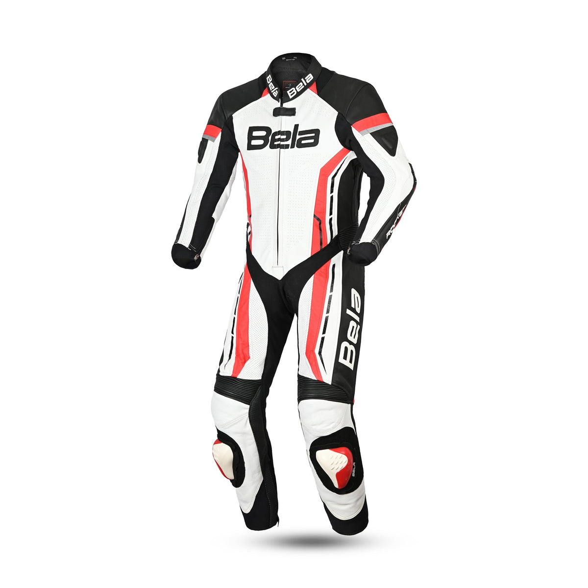 BELA ROCKET KIDS 1 PC Moto Fatos Branco Vermelho - imagem frontal do terno