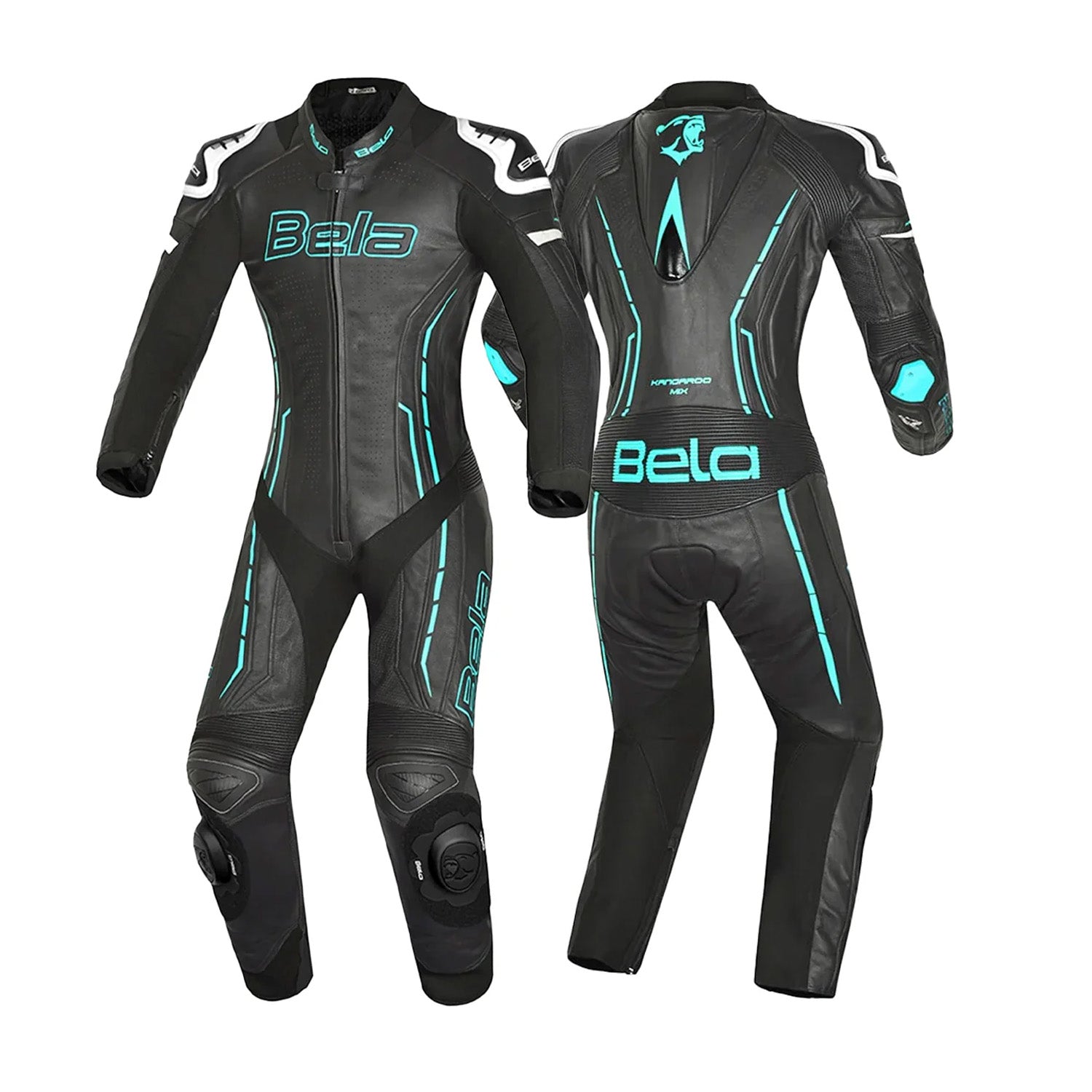 BELA ROCKET MIX 1 PC Senhora Moto Fato Branco Preto Azul – 2 – Maximomoto PT