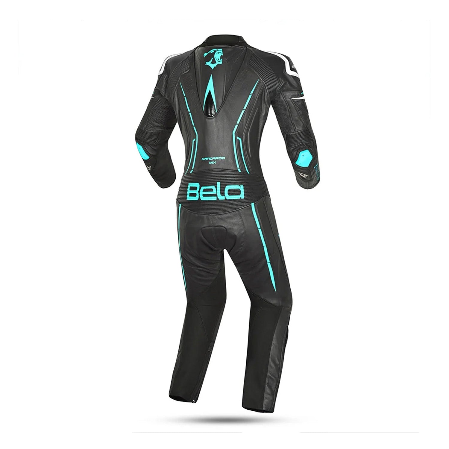 BELA ROCKET MIX 1 PC Senhora Moto Fato Branco Preto Azul – 3 – Maximomoto PT