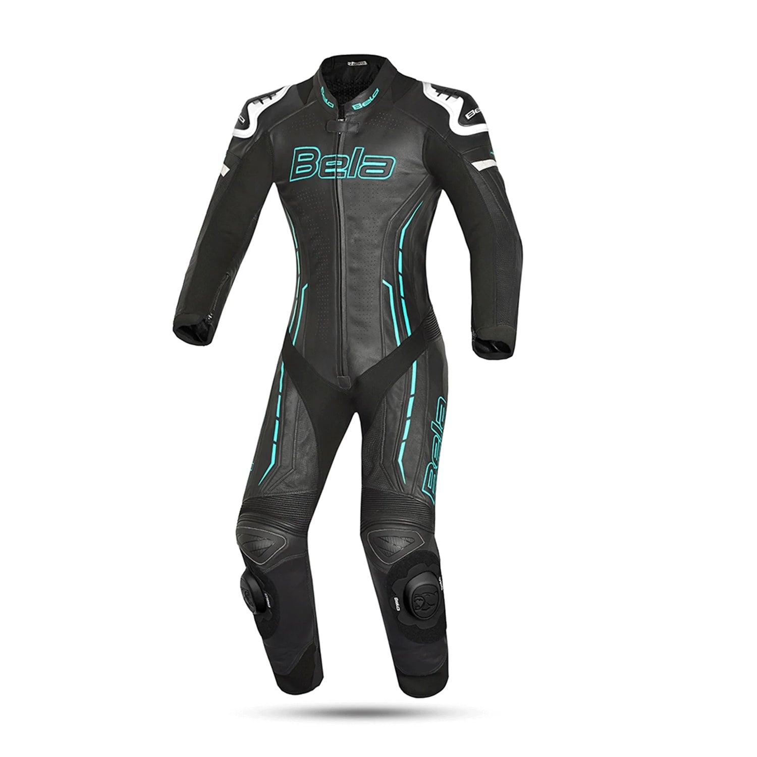 BELA ROCKET MIX 1 PC Senhora Moto Fato Branco Preto Azul – 1 – Maximomoto PT