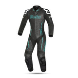 BELA ROCKET MIX 1 PC Senhora Moto Fato Branco Preto Azul