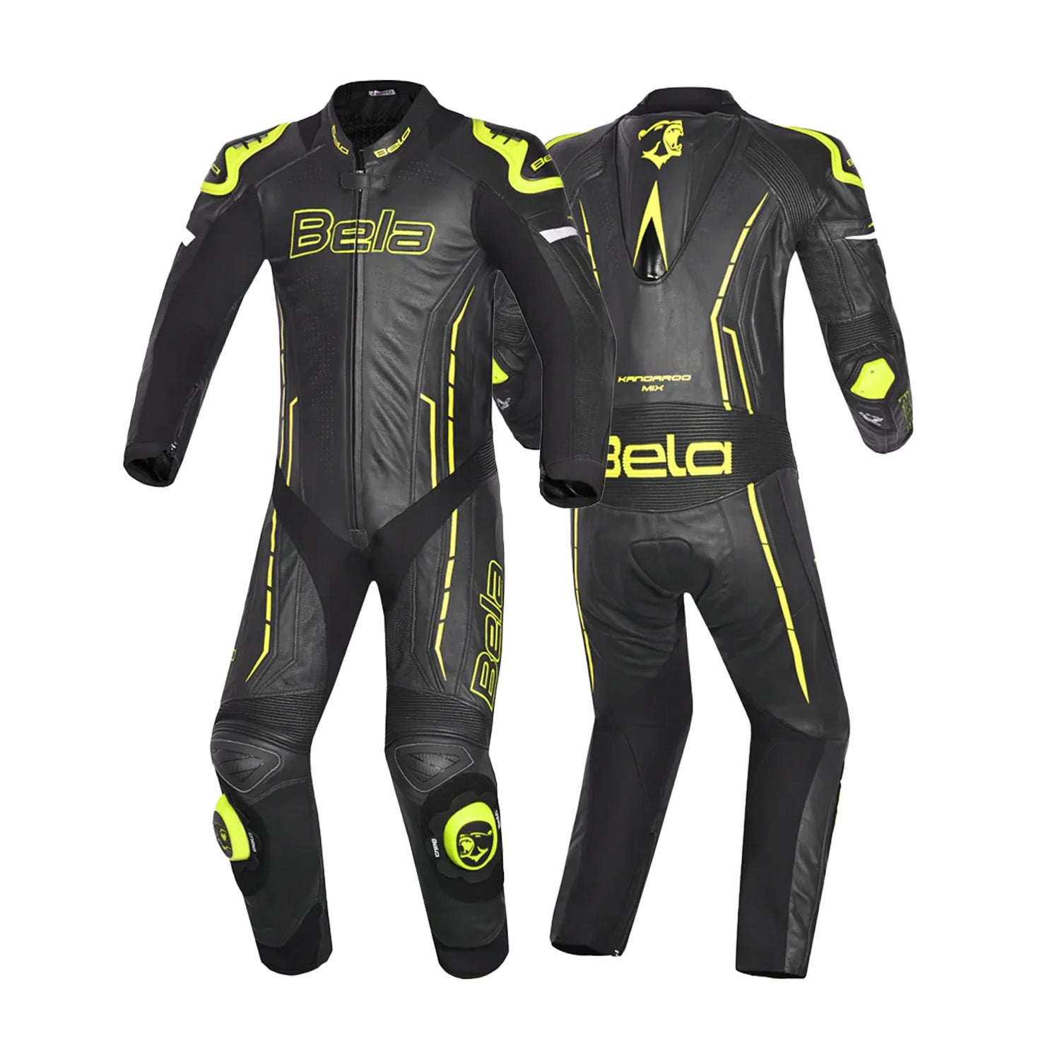 BELA ROCKET MIX 1 PC Women's Motorcycle Suit Black Fluorescent Yellow – 2 – Maximomoto PT