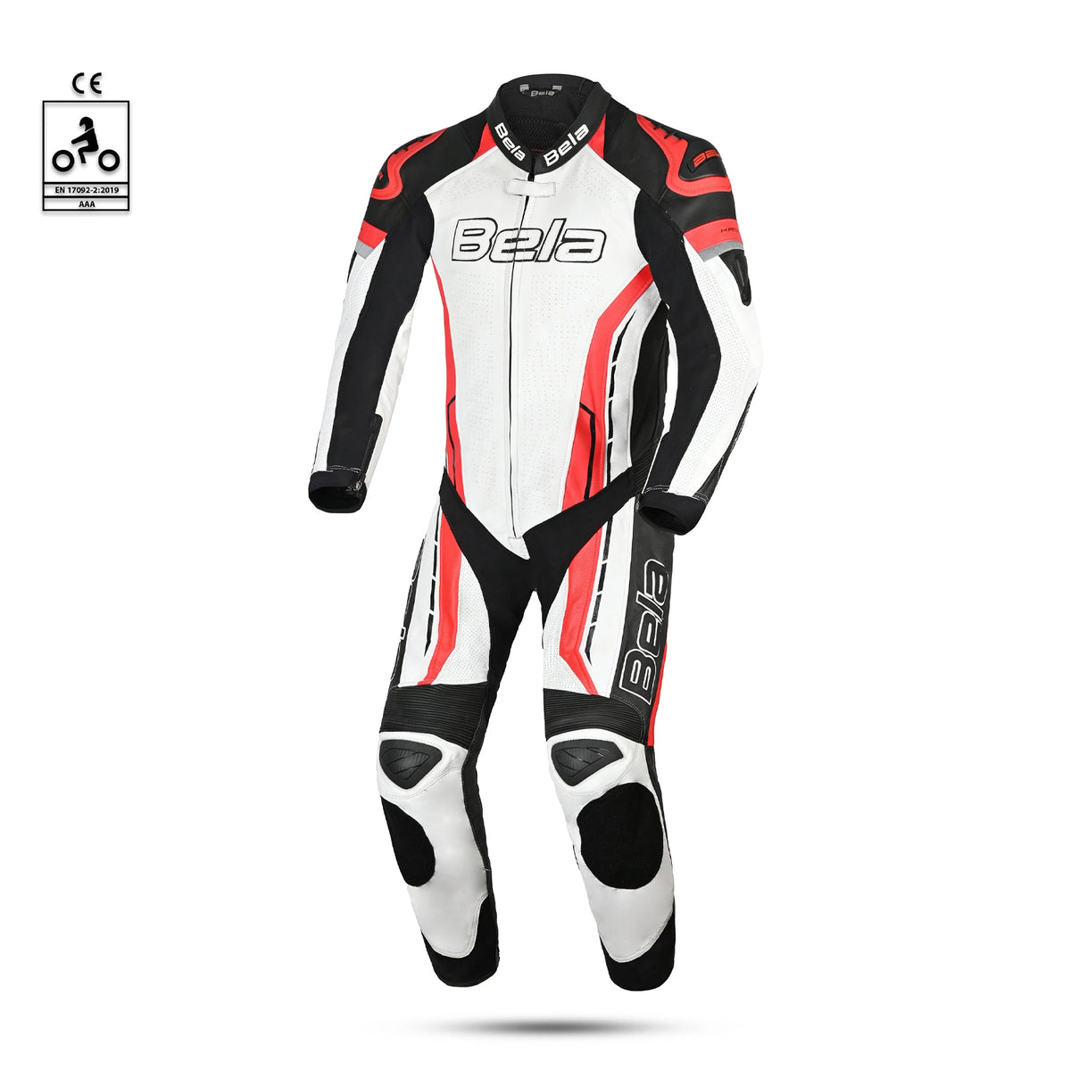 BELA ROCKETKANGAROO MIX 1 PC Fatos De Moto Branco Preto Vermelho