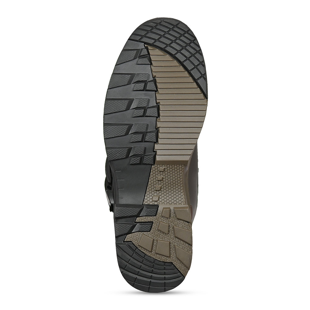 BELA SENIOR WP Moto Couro Botas Marrón - Imagem da alma inferior de Boots