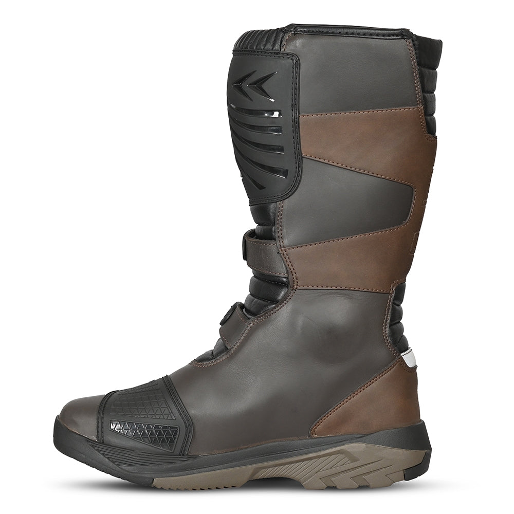 BELA SENIOR WP Moto Couro Botas Marrón - Imagem do lado esquerdo de Boots