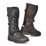 BELA SENIOR WP Moto Couro Botas Marrón - Imagem dupla de botas