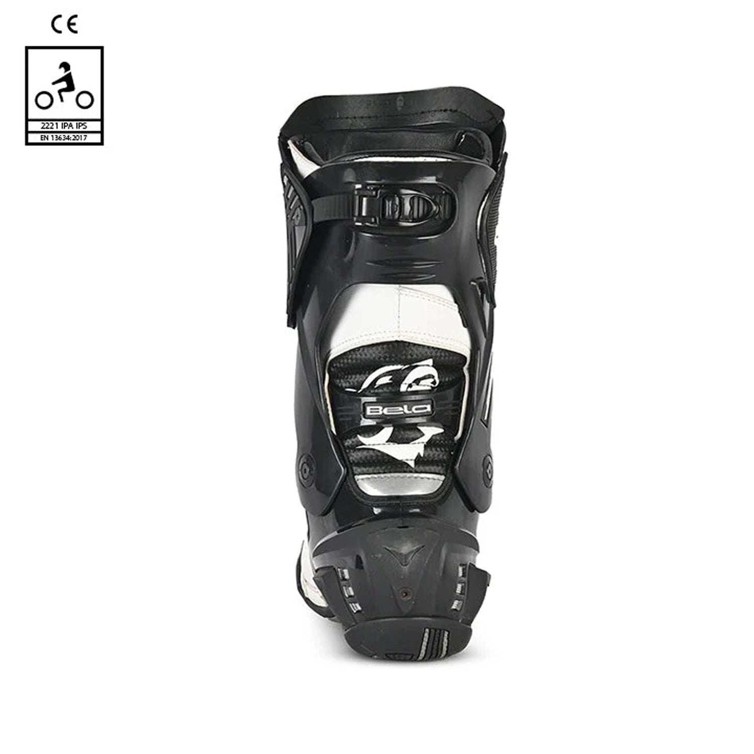 BELA SPEEDO 2.0 Couro Moto Botas Preto Branco – 7 – Maximomoto PT