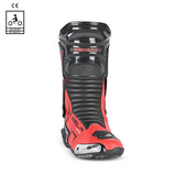 BELA SPEEDO 2.0 Moto Couro Botas Preto Vermelho - Imagem frontal da Boots