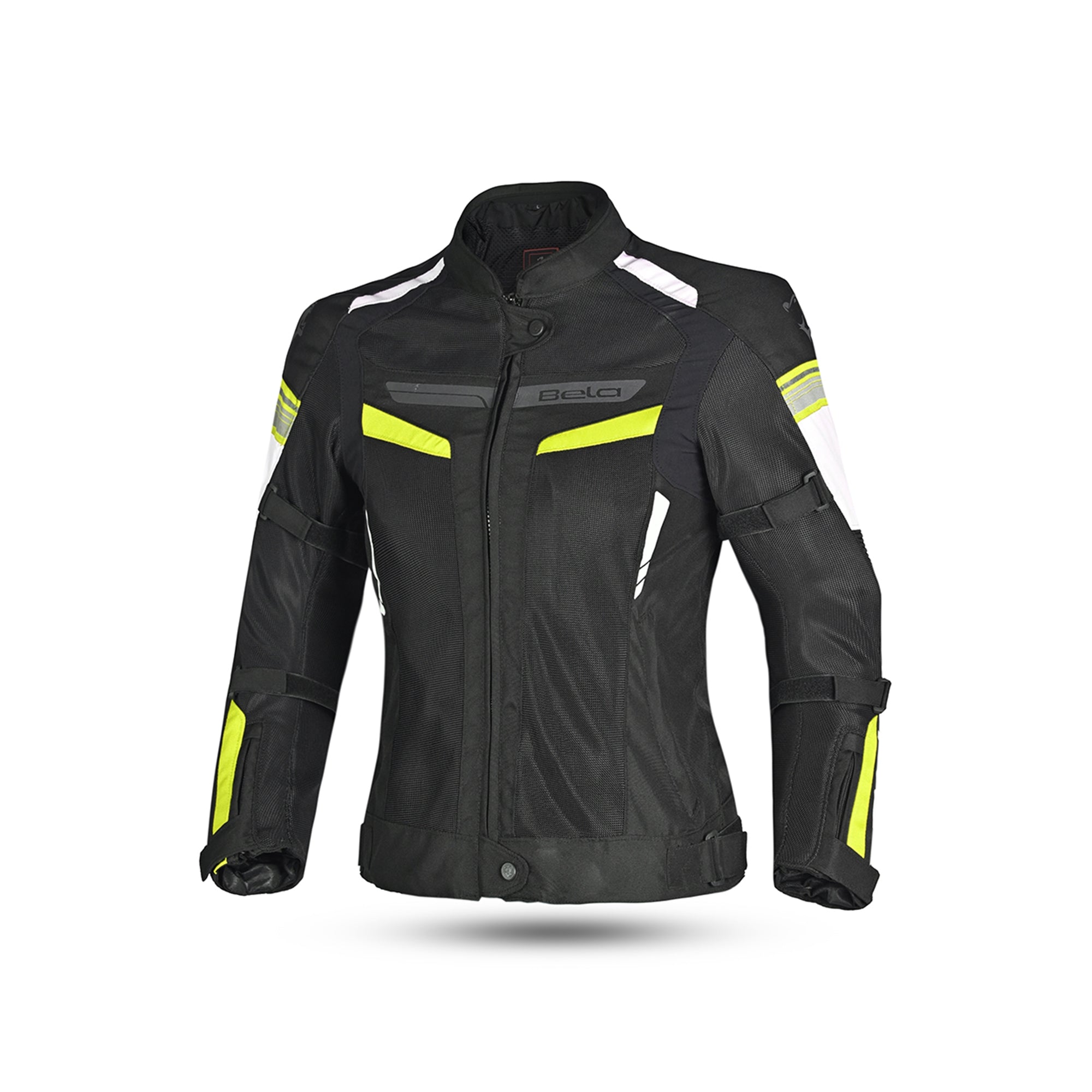 BELA SPRINTER Moto Senhora Textil Casacos Preto Amarelo Fluo - Imagem frontal da Casacos 