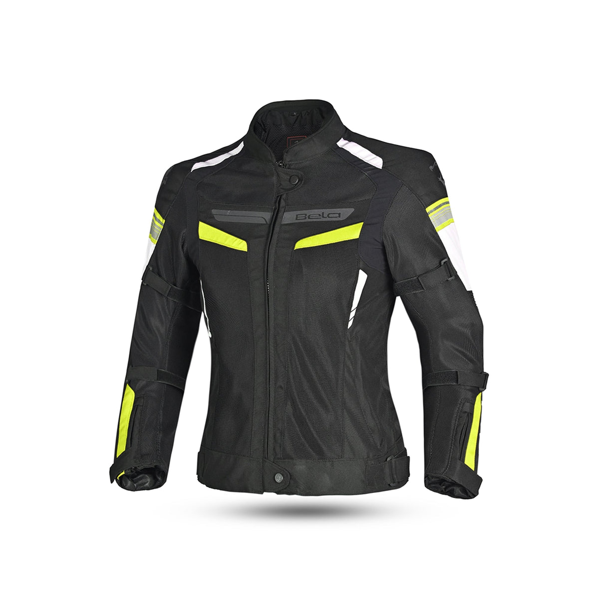 BELA SPRINTER Moto Senhora Textil Casacos Preto Amarelo Fluo - Imagem frontal da Casacos 