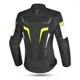 BELA SPRINTER Moto Senhora Textil Casacos Preto Amarelo Fluo - Imagem traseira da ja Casacos
