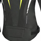 BELA SPRINTER Moto Senhora Textil Casacos Preto Amarelo Fluo - parte inferior costas Imagem Casacos