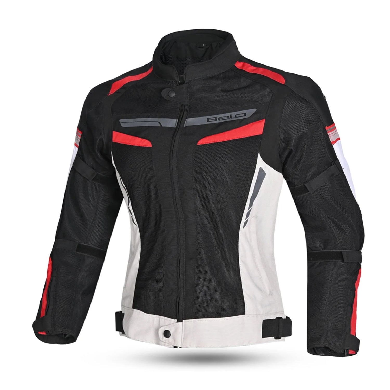 BELA SPRINTER Motorcycle Lady Textile Coats Black Ice Red – 1 – Maximomoto PT