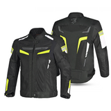 BELA SPRINTER Motorcycle Textile Jackets Black Fluorescent Yellow