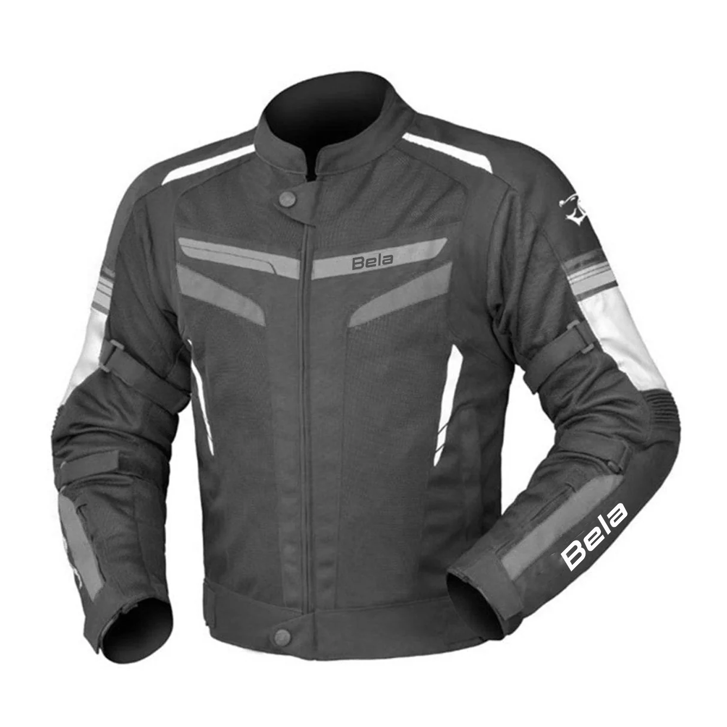 BELA SPRINTER Casacos De Moto Textil Preto Branco Cinza – 1 – Maximomoto PT
