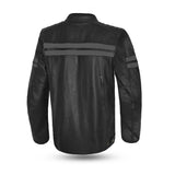BELA STARK Motorcycle Leather Jackets Black Gray