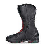 BELA STRIP Moto Couro Botas Pretas Vermelhas - Imagem do lado esquerdo de Boots