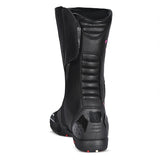 BELA STRIP Senhora Moto Couro Botas Preto Rosa Fluor
