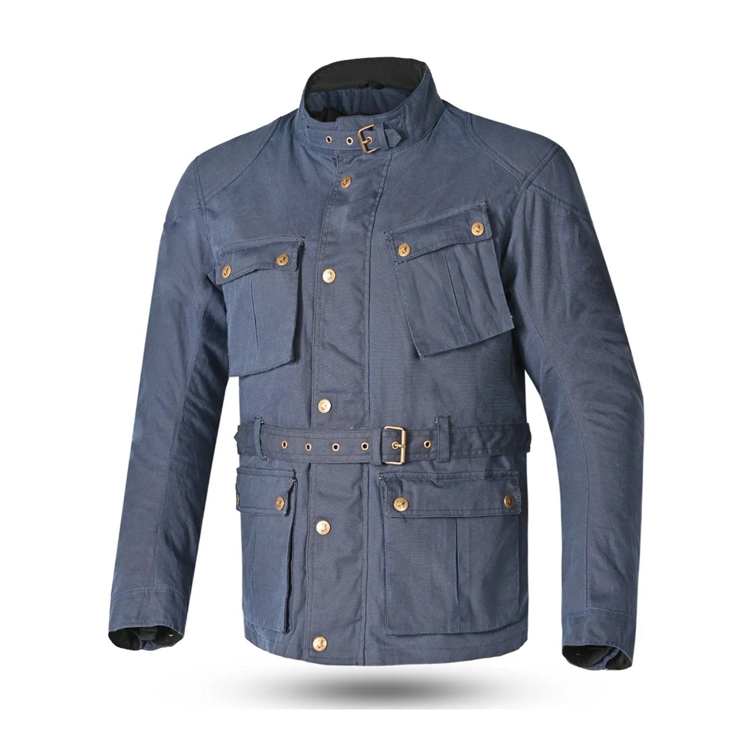 BELA TECTICAL COTTON WAX Motorcycle Textile Jackets Navy Blue – 1 – Maximomoto PT