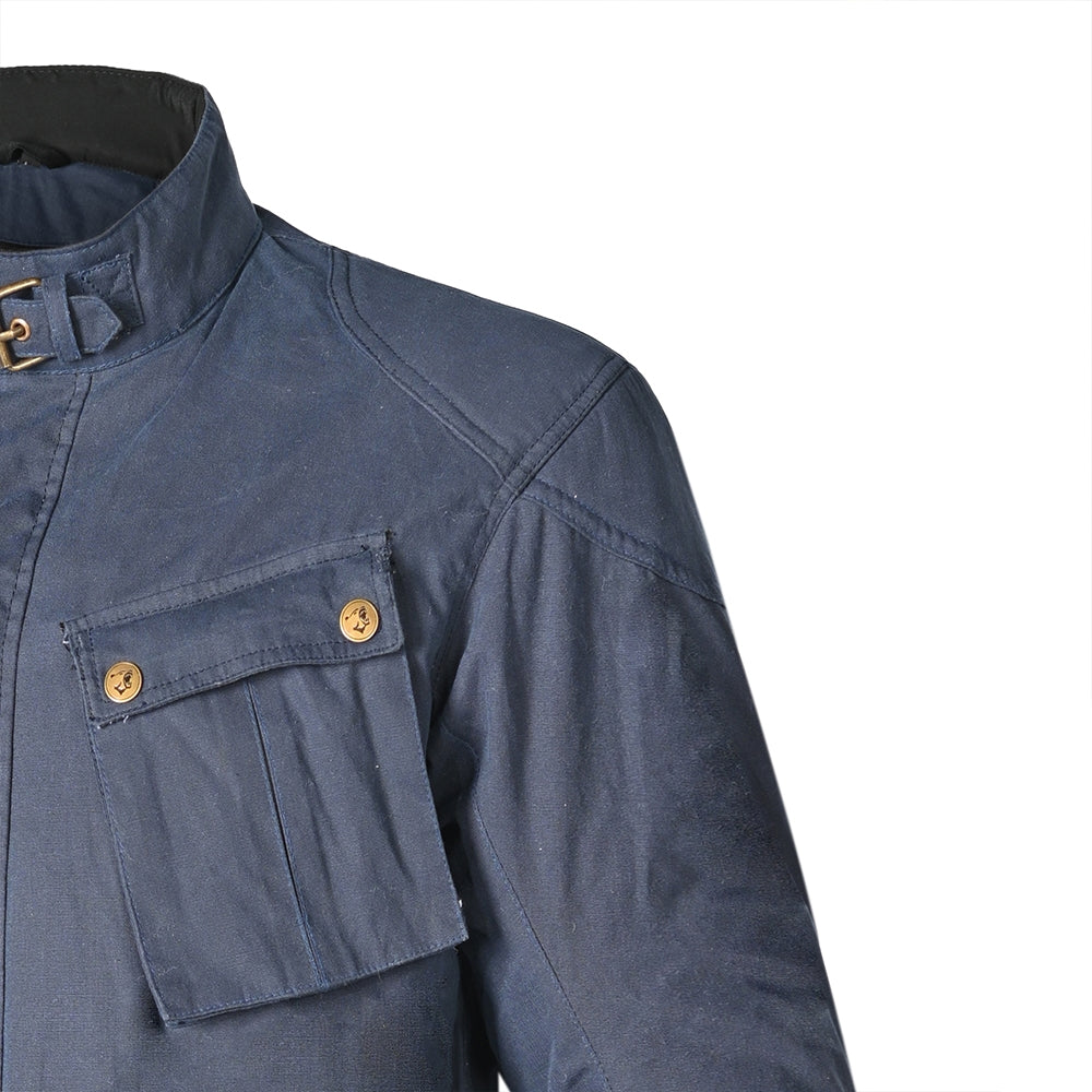 BELA TECTICAL COTTON WAX Motorcycle Textile Jackets Navy Blue – 6 – Maximomoto PT