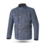 BELA TECTICAL COTTON WAX Motorcycle Textile Jackets Navy Blue