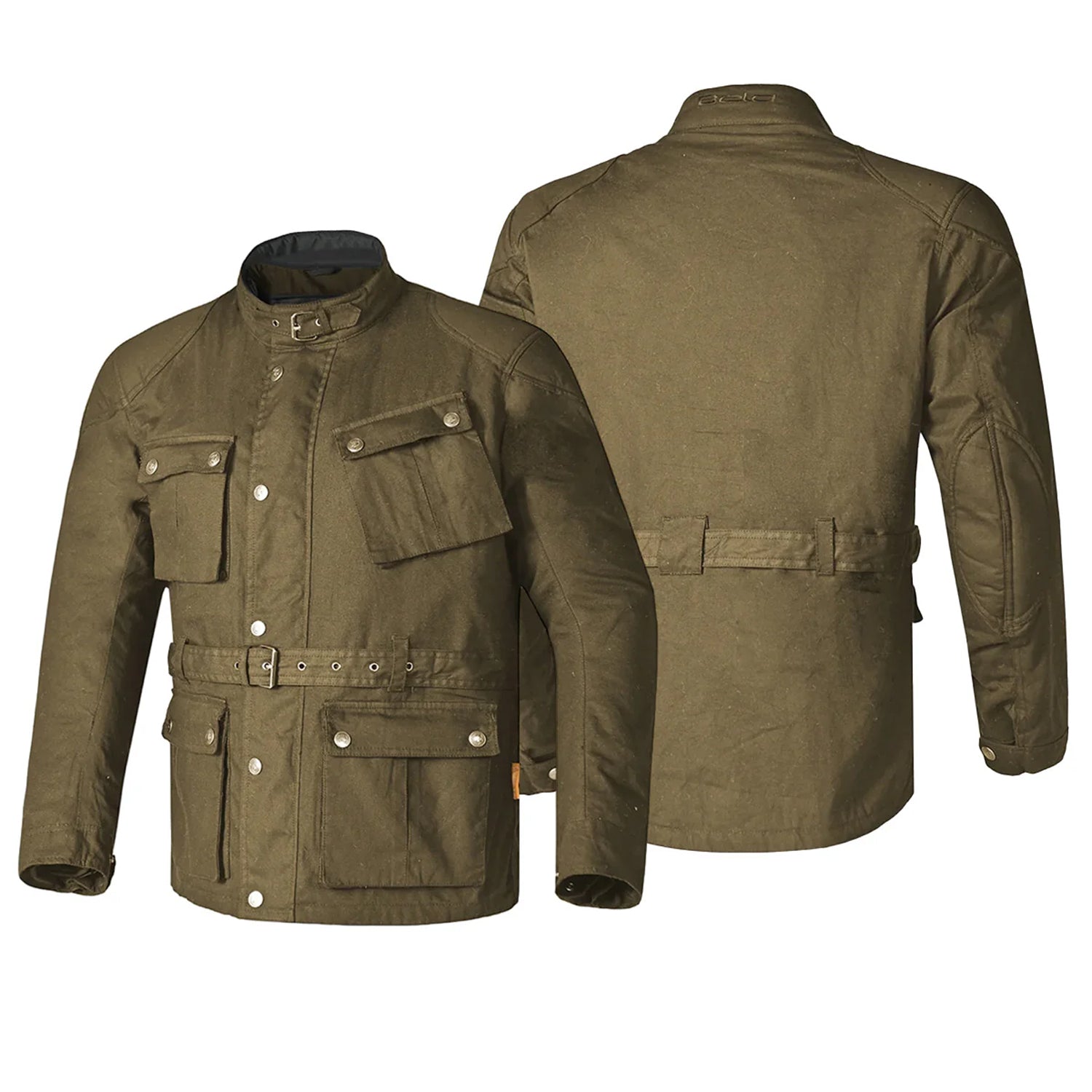 BELA TECTICAL COTTON WAX Motorcycle Textile Jackets Green – 2 – Maximomoto PT