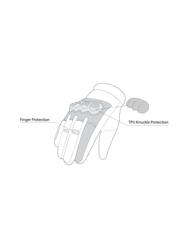 BELA TRACKER WINTER WP Moto Couro Luvas - Imagem vetorial 1 de luvas