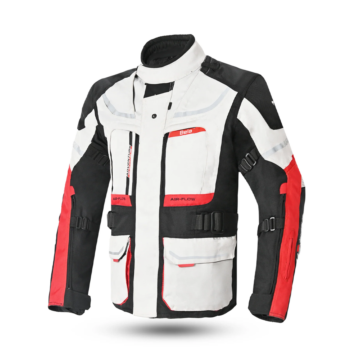 Beautiful Transformer 3 in 1 Motorcycle Jacket Gray Black Red