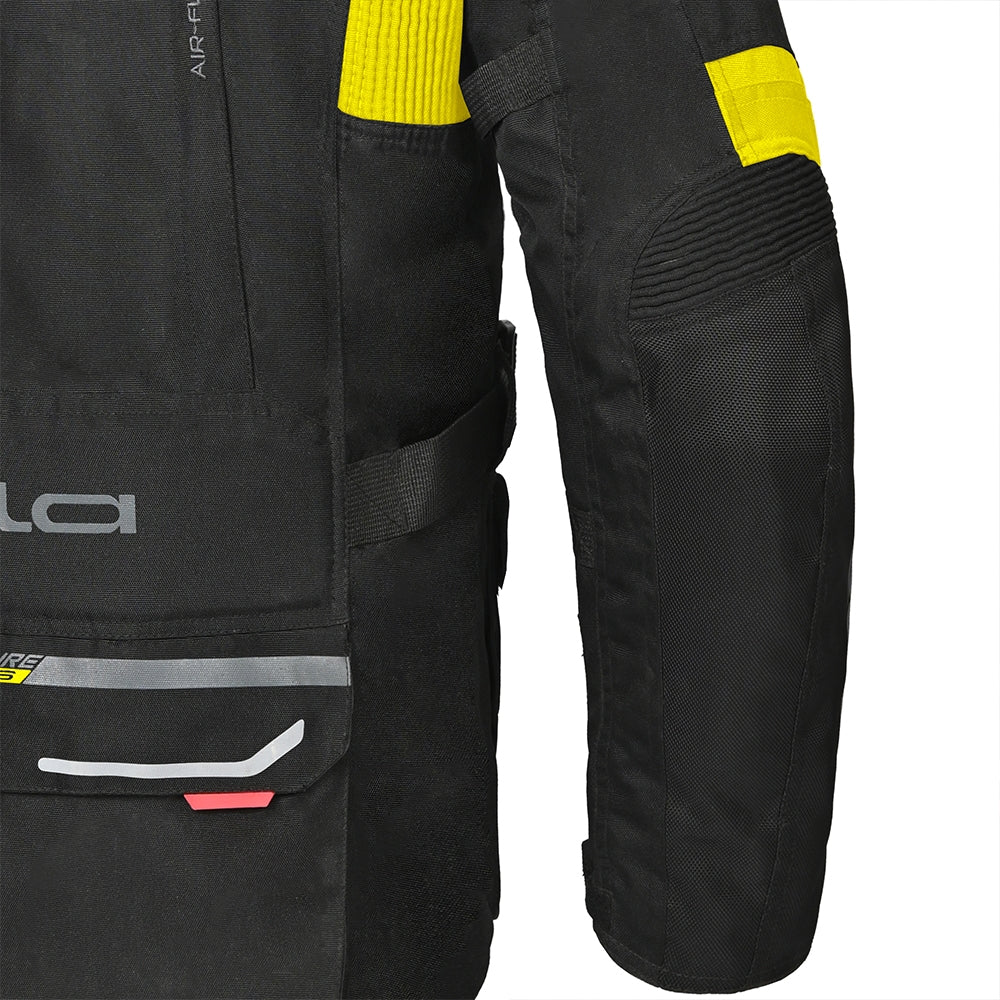 BELA TRANSFORMER 3 Em 1 Moto Casaco Preto Amarelo Fluo - Imagem traseira direita da Casacos