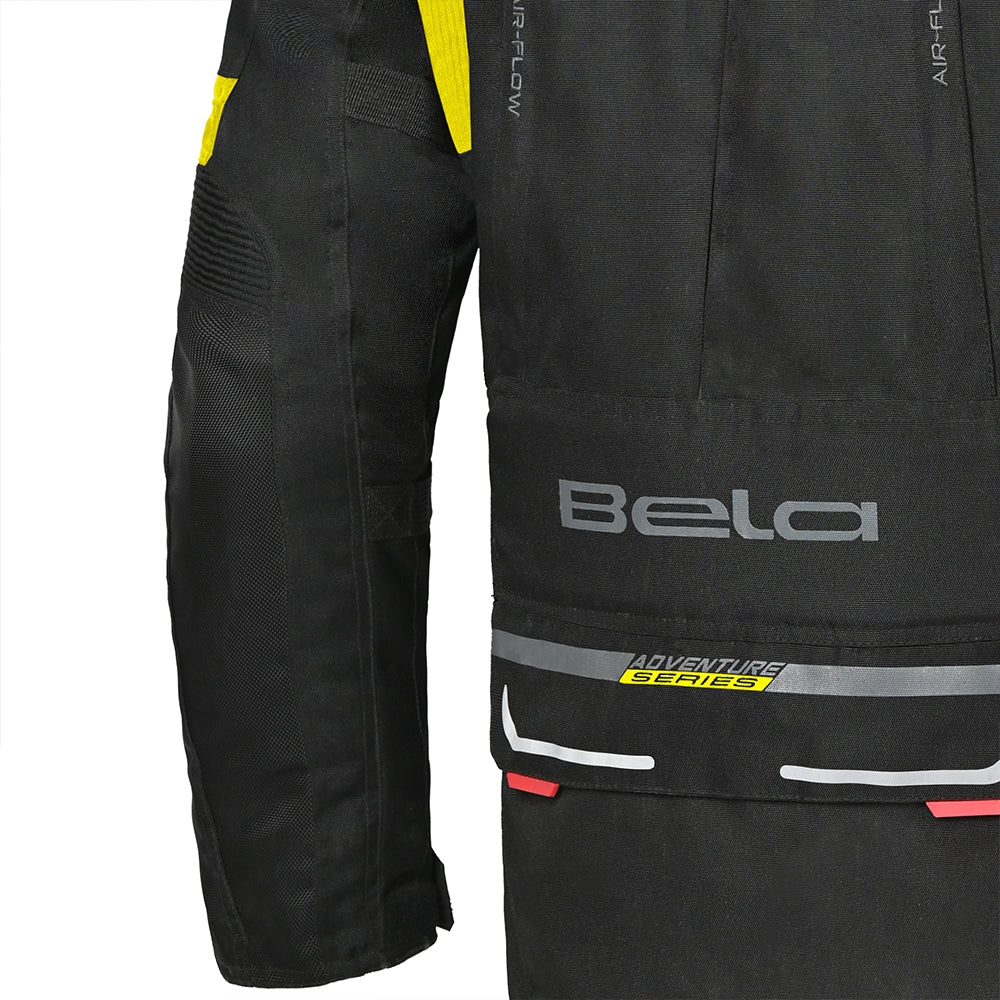 BELA TRANSFORMER 3 Em 1 Moto Casaco Preto Amarelo Fluo - Imagem traseira esquerda da Casacos