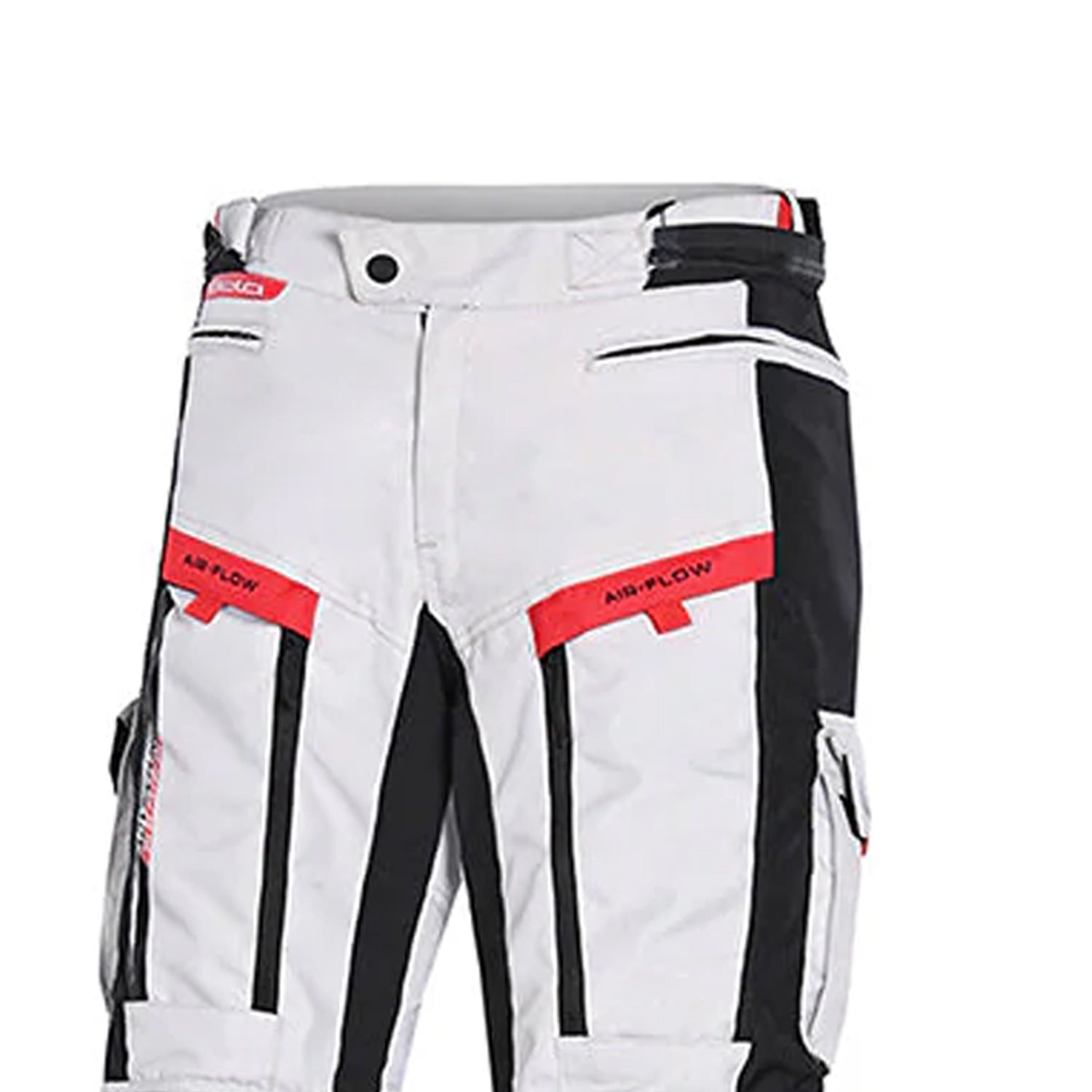 BEAUTIFUL TRANSFORMER Motorcycle Textile Pants Gray Black Red – 6 – Maximomoto PT