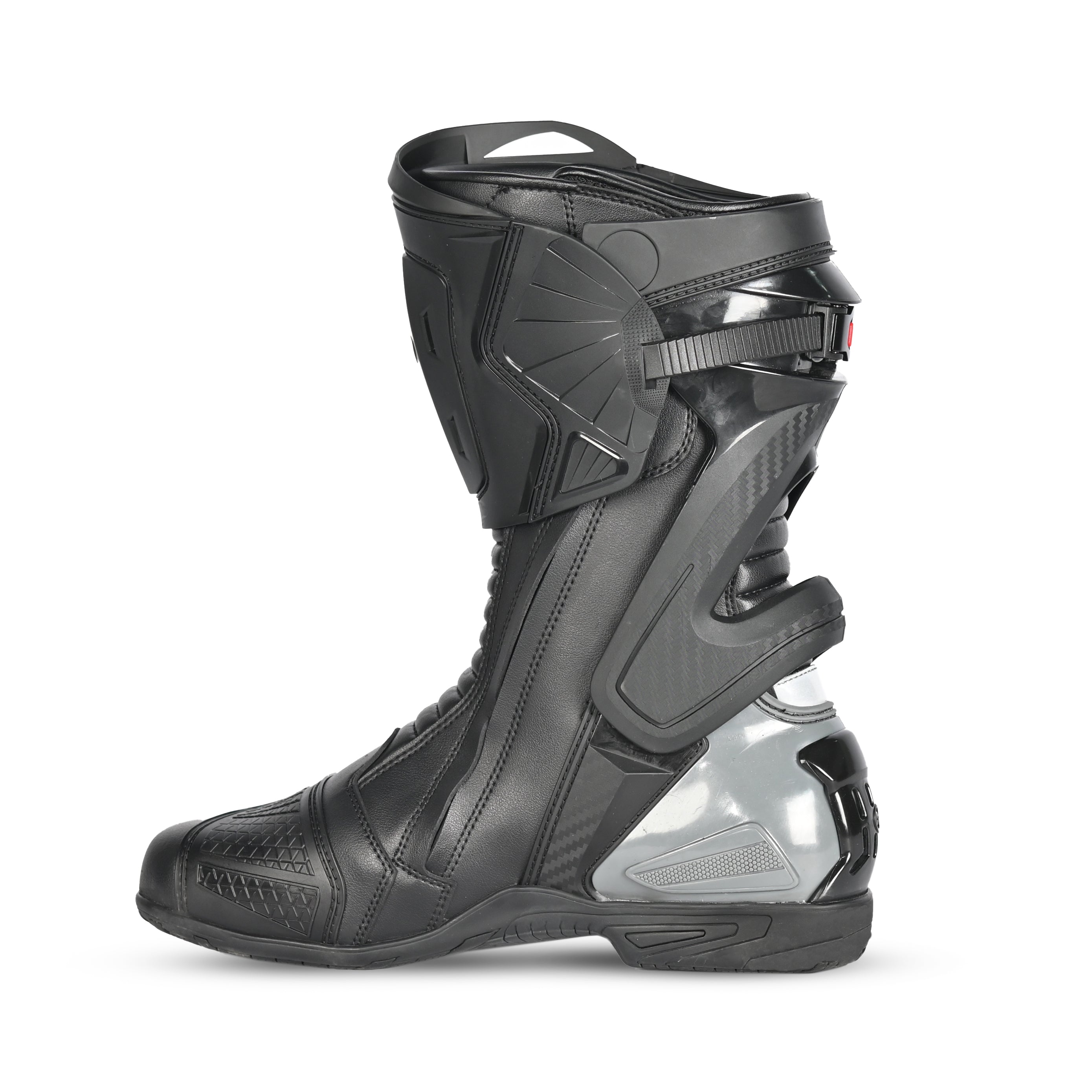 BELA TURBO TRACK Moto Corrida Botas Preto Antracite - Imagem do lado esquerdo de Boots