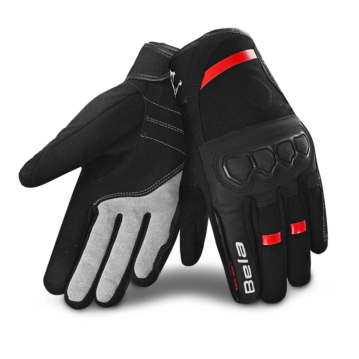 BELA TRACKER WINTER WP LUVAS DE MOTO SENHORA PRETO VERMELHO