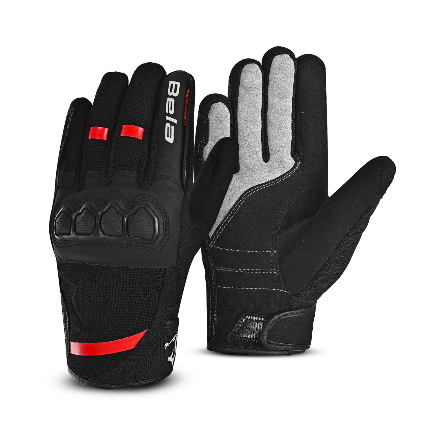 BELA TRACKER WINTER WP LUVAS DE MOTO SENHORA PRETO VERMELHO – 3 – Maximomoto PT