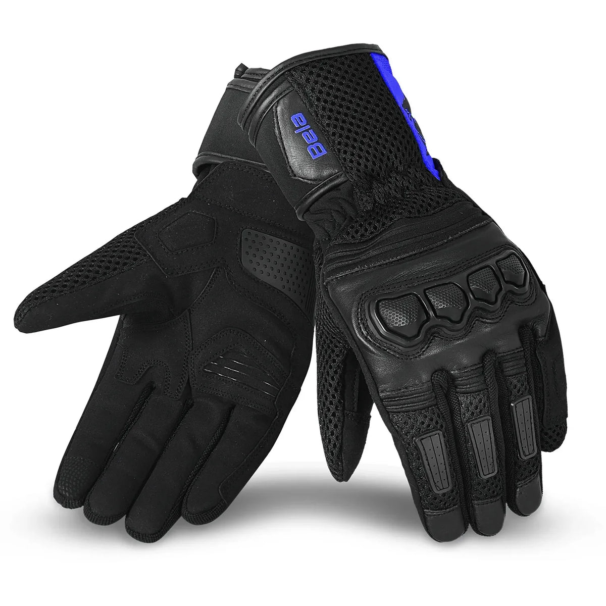 BELA TWIX LUVAS DE MOTO HOMEM PRETO AZUL