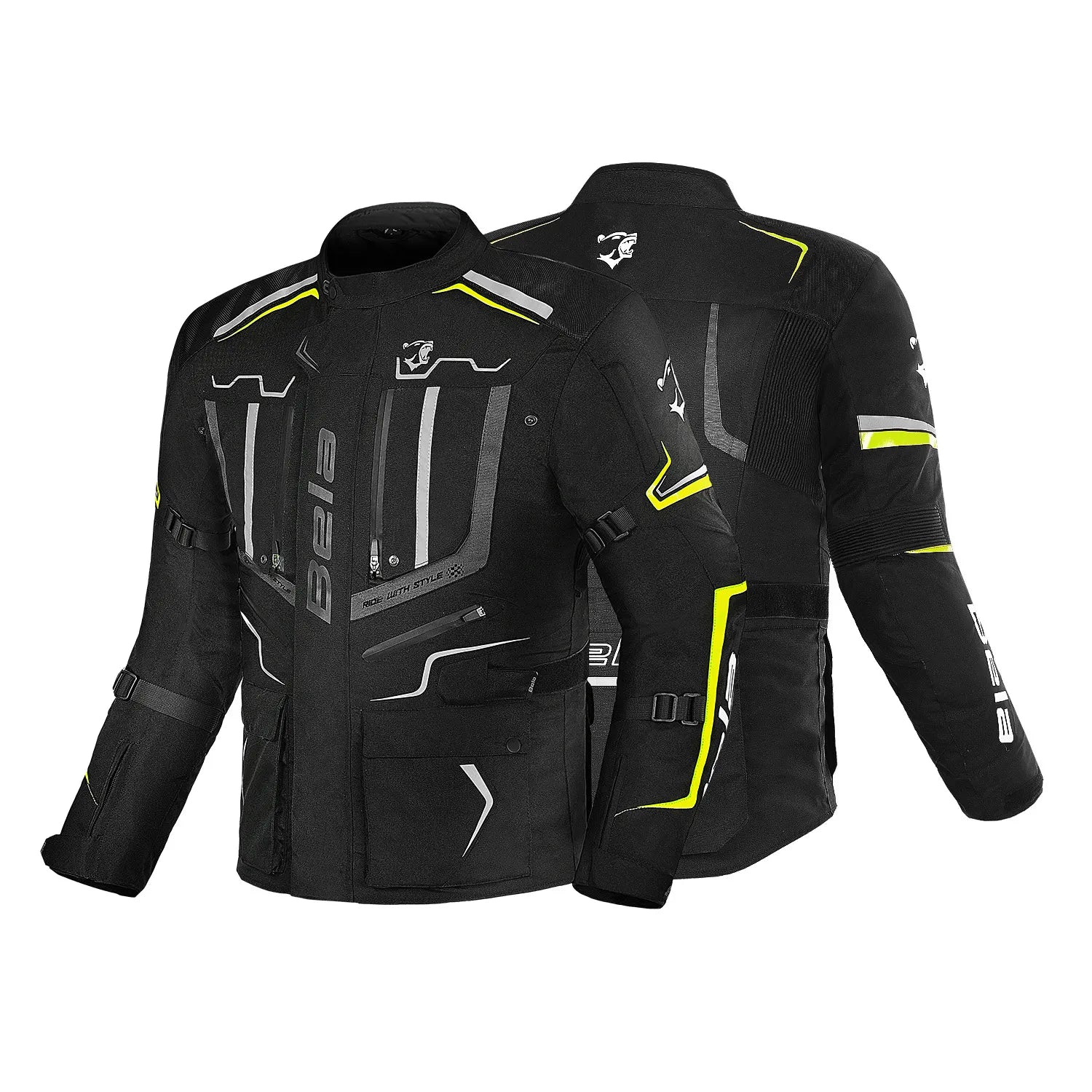 BELA WATSON TEXTIL CASACOS DE MOTO PRETO ANTRACITE – 2 – Maximomoto PT