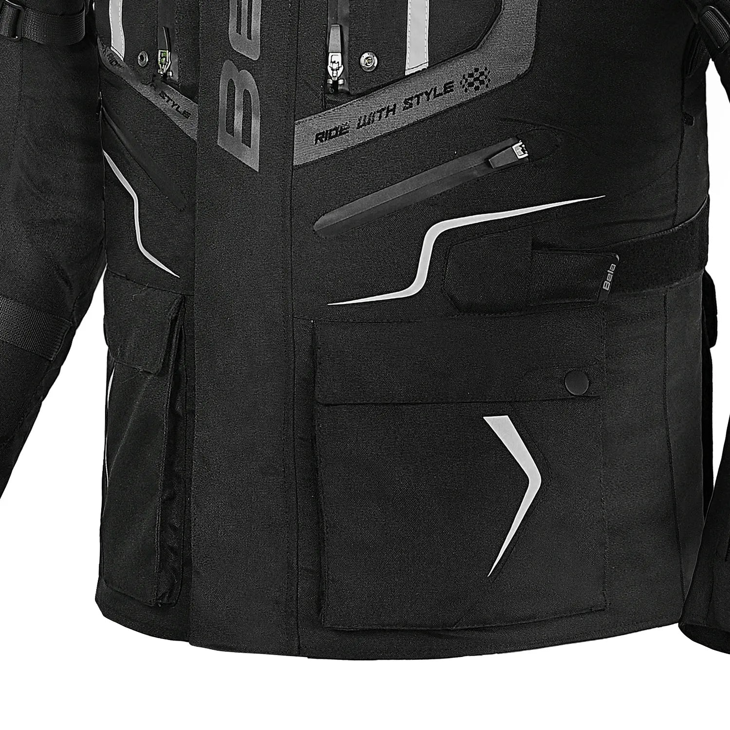 BELA WATSON TEXTIL CASACOS DE MOTO PRETO ANTRACITE – 5 – Maximomoto PT