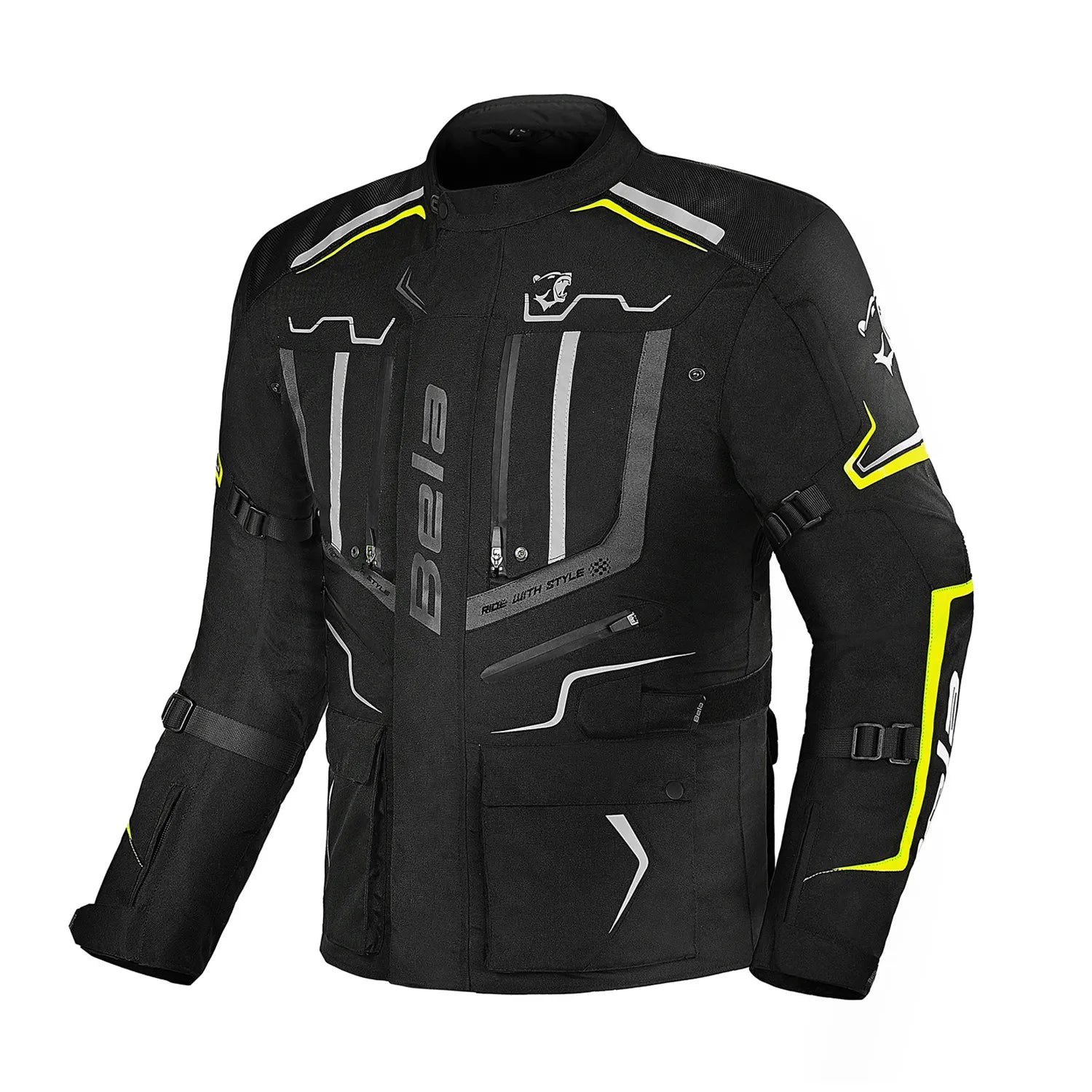 BELA WATSON TEXTIL CASACOS DE MOTO PRETO ANTRACITE – 1 – Maximomoto PT