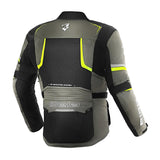 BELA WATSON Men's Motorcycle Jackets Black Khaki Yellow White